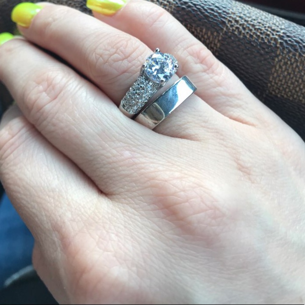 Engagement or Wedding Cubic Zirconia Jewelry Ring